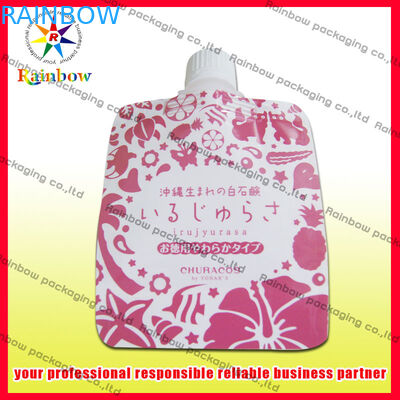 Η στάση επάνω στη συσκευασία σακουλών σωλήνων φύλλων αλουμινίου συγκολλά με θερμότητα για το χυμό, PET/Al/PE