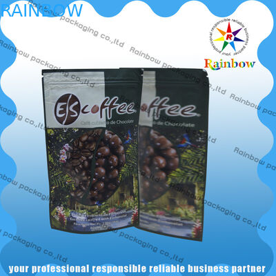 Τσάντες τσαγιού φύλλων αλουμινίου αργιλίου που συσκευάζουν με Ziplock και το στρογγυλό κατώτατο σημείο