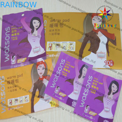 Πλαστικό καλλυντικό συμπαγές συσκευάζοντας επίπεδο κλειδαριών φερμουάρ για το θερμό μαξιλάρι