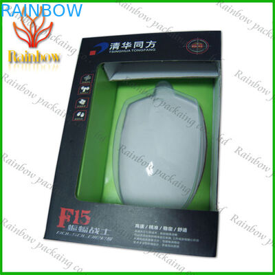 Συσκευασία κιβωτίων εγγράφου με το πλαστικό παράθυρο Transperent για το στόμα/Electics