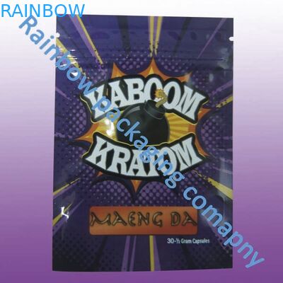 Αδιάβροχες πλαστικές τσάντες φερμουάρ συνήθειας 100 μικρό για το βοτανικό θυμίαμα