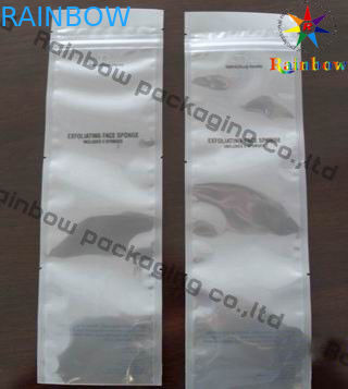 Ziplock άσπρη τσάντα σακουλών φύλλων αλουμινίου σφραγίδων δέντρων δευτερεύουσα που τοποθετείται σε στρώματα με την εγκοπή δακρυ'ων