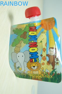 Υλική συσκευασία σακουλών σωλήνων φύλλων αλουμινίου αργιλίου παιδικών τροφών συνήθειας με την πλήρη εκτύπωση