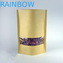 150 προσαρμοσμένο φερμουάρ τσαντών εγγράφου γραμμαρίου ικανότητα με το διαφανές παράθυρο