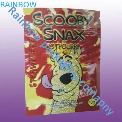 Ziplock βοτανική συσκευασία θυμιάματος, προσαρμοσμένες ζωηρόχρωμες πλαστικές τσάντες φερμουάρ εκτύπωσης