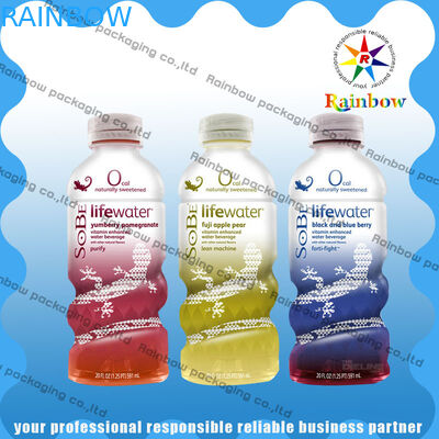 Το μπουκάλι ποτών συρρικνώνεται τη θερμότητα εκτύπωσης συνήθειας μανικιών περικαλυμμάτων - ευαίσθητος αδιάβροχος