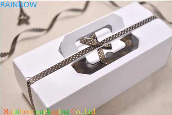 Η σαφής σοκολάτα παραθύρων που συσκευάζει ανακυκλώσιμο ματ λαβών κιβωτίων/σχολιάζει την ελασματοποίηση