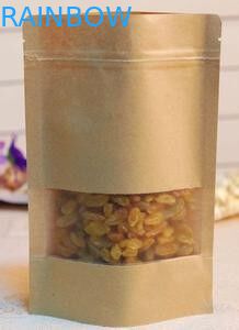 Οι ανακυκλωμένες προσαρμοσμένες τσάντες εγγράφου, στέκονται επάνω τη συσκευάζοντας τσάντα εγγράφου της Kraft