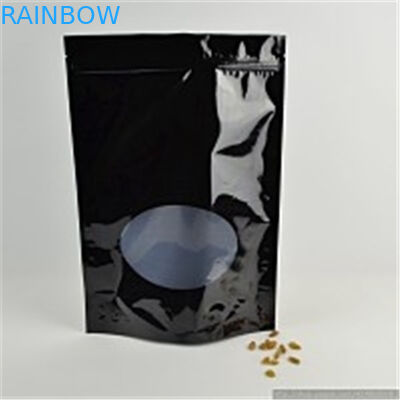 Σακούλα φύλλων αλουμινίου αργιλίου φερμουάρ, σαφές ξύλο καρυδιάς παραθύρων/συσκευάζοντας τσάντες πρόχειρων φαγητών