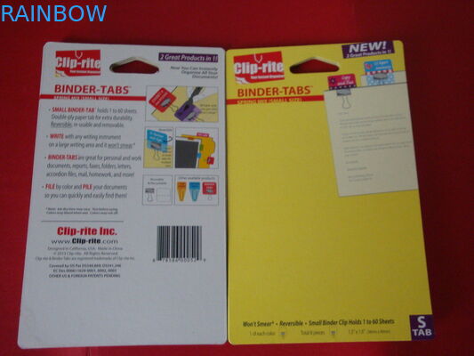 Το συσκευάζοντας ευρώ ζωηρόχρωμων καρτών φουσκαλών κρεμά την τρύπα για τη συσκευασία ψαλιδιού