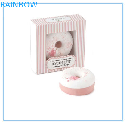 Διακοσμητικό ρόδινο συσκευάζοντας ανακυκλωμένο κιβώτιο χέρι σαπουνιών - γίνοντα έγγραφο