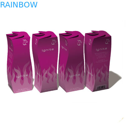 Κόκκινο κιβώτιο εγγράφου καλλυντικών που συσκευάζει τη Λευκή Βίβλο 350 γραμμαρίου για την επίδειξη