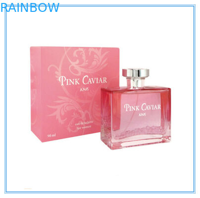 Ελκυστικό κιβώτιο εγγράφου που συσκευάζει το προσαρμοσμένο λογότυπο για τη συσκευασία αρώματος