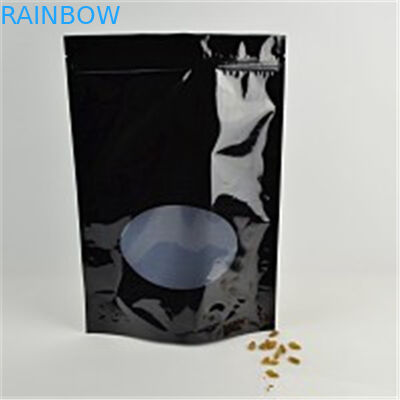 Στάση επάνω Ziplock φύλλων αλουμινίου στην εκτύπωση συνήθειας τσαντών με την εγκοπή και το παράθυρο δακρυ'ων