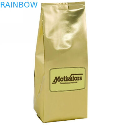 Χρυσές Ziplock Mylar πλαστικές τσάντες που συσκευάζουν την ανακυκλώσιμη κορυφή φερμουάρ