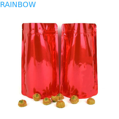 Χρυσές Ziplock Mylar πλαστικές τσάντες που συσκευάζουν την ανακυκλώσιμη κορυφή φερμουάρ