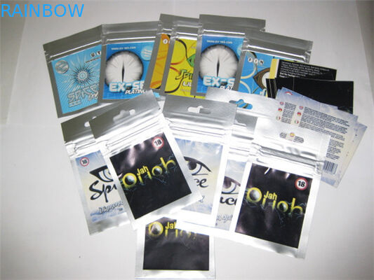 Προσαρμοσμένο τοπ Ziplock βοτανικό φερμουάρ τσαντών θυμιάματος για το ποτ πουρί καρυκευμάτων