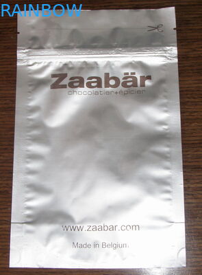 Οι μικρές συσκευάζοντας τσάντες φύλλων αλουμινίου σοκολάτας, ασημώνουν τη δευτερεύουσα σακούλα φύλλων αλουμινίου αργιλίου σφραγίδων τρία επίπεδη