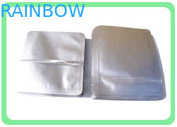 Ηλεκτρονική συσκευασία σακουλών φύλλων αλουμινίου προϊόντων γύρω από την ασημένια δευτερεύουσα σφραγίδα τρία γωνιών