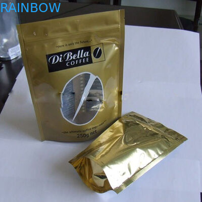 Moistureproof στάση Coffe/τσαγιού επάνω στο πλαστικό χρυσό ωοειδές παράθυρο τσαντών σακουλών