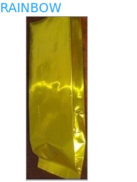 Η σακούλα φύλλων αλουμινίου φασολιών καφέ που συσκευάζει Gloden συγκολλά με θερμότητα με την αξία εξαέρωσης