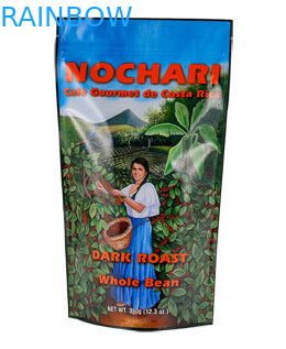 Η ανακυκλώσιμη στάση επάνω στη ζωηρόχρωμη εκτύπωση σακουλών στιλπνή τελειώνει το φερμουάρ