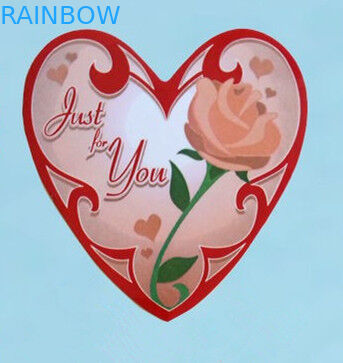 Αυτοκόλλητη αυτοκόλλητη ετικέττα σημειωματάριων μορφής καρδιών με τα σχέδια κινούμενων σχεδίων