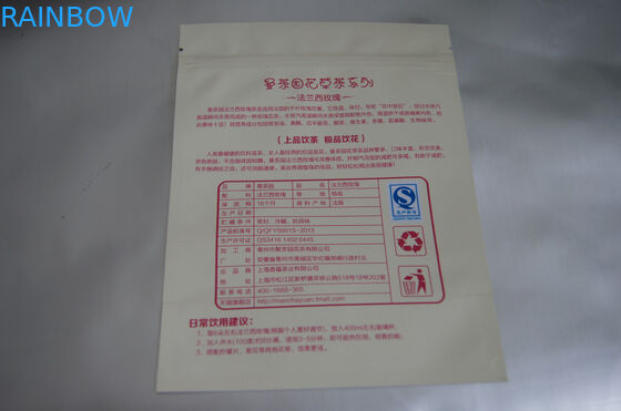 Επίπεδη συσκευασία τσαντών τσαγιού συνήθειας φύλλων αλουμινίου αργιλίου για το γαλλικό ροδαλό τσάι