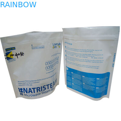 Τσάντες αποθήκευσης τροφίμων σφραγίδων στάσεων επάνω μπλε κενές/κενές σφραγίζοντας τσάντες μικροκυμάτων για τα τρόφιμα