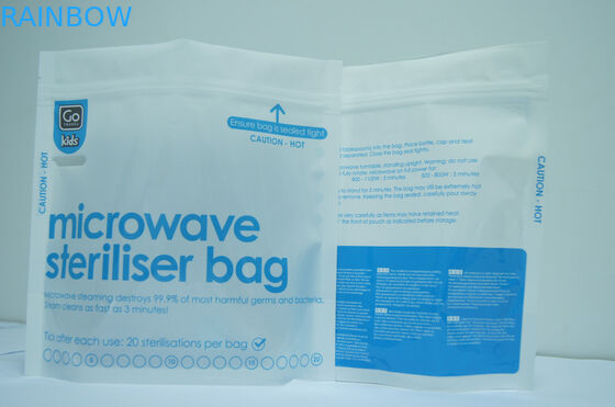 Τσάντες αποθήκευσης τροφίμων σφραγίδων στάσεων επάνω μπλε κενές/κενές σφραγίζοντας τσάντες μικροκυμάτων για τα τρόφιμα