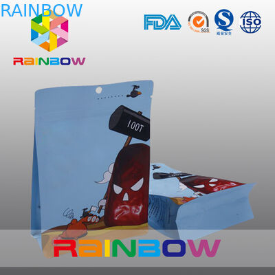 Resealable τσάντες πρόχειρων φαγητών επίπεδων κατώτατων σημείων με τον αριθμό κινούμενων σχεδίων για τα παιδιά