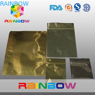 Υλική χρυσή μέση τσάντα φύλλων αλουμινίου βαθμού τροφίμων που συσκευάζει Eco - φιλικό