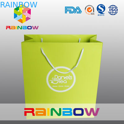 Το ανακυκλωμένο τετραγωνικό κατώτατο σημείο προσάρμοσε τις τσάντες εγγράφου/τις τυπωμένες τσάντες αγορών εγγράφου