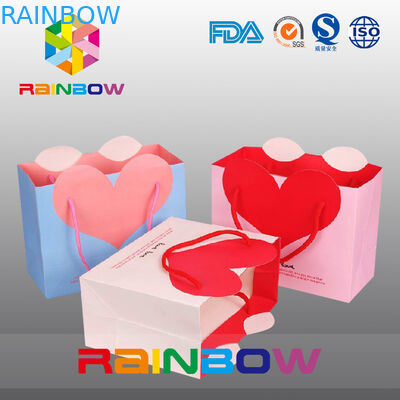 Η ζωηρόχρωμη εκτύπωση μόδας προσάρμοσε τις τσάντες εγγράφου/την τσάντα εγγράφου της Kraft πρόχειρων φαγητών για το δώρο