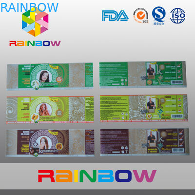 Η θερμότητα PVC συρρικνώνεται τις ετικέτες μανικιών για τα μπουκάλια ποτών που συσκευάζουν στο ρόλο