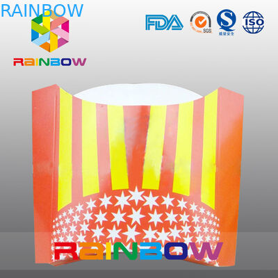 Βιοδιασπάσιμος πάρτε μαζί τη μίας χρήσης συσκευασία τηγανιτών πατατών κιβωτίων εγγράφου