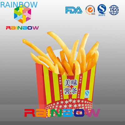 Βιοδιασπάσιμος πάρτε μαζί τη μίας χρήσης συσκευασία τηγανιτών πατατών κιβωτίων εγγράφου