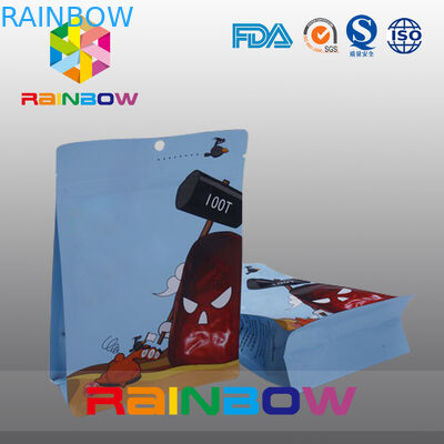 Gravure τύπωσε τις πλαστικές σακούλες επίπεδων κατώτατων σημείων που συσκευάζουν Ziplock το ξανασφράγισμα βαθμού τροφίμων