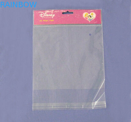 Η κίτρινη εκτύπωση συσκευασίας OPP επικεφαλής τοποθετεί σε σάκκο/η τσάντα βιολοντσέλων OPP με την τρύπα για τη οδοντογλυφίδα