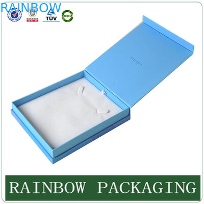 Μπλε περίπτωση Jewelly ουρανού μεγέθους συνήθειας, κουτί από χαρτόνι Grazioso για το κιβώτιο Jewelly