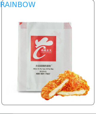 Οι άσπρες προσαρμοσμένες τσάντες εγγράφου για τη συσκευασία φρυγανιάς ζύμης και τυριών, παίρνουν μαζί την τσάντα