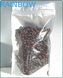 100g τσάντες πρόχειρων φαγητών που συσκευάζουν το μπροστινό πίσω φύλλο αλουμινίου Transprent με το φερμουάρ