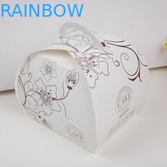 Άσπρη τσάντα εγγράφου της Kraft για τη συσκευασία καραμελών με το μπροστινό στρογγυλό παράθυρο