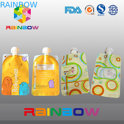 Το Custmized τύπωσε τη συσκευασία σακουλών σωλήνων, τσάντες ακροφυσίων για την υγρή συσκευασία