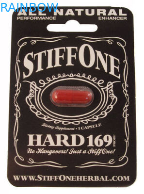 Κρεμώντας κάρτα εγγράφου για τις αρσενικά σεξουαλικά κάψες/τα χάπια αυξήσεων με την πλήρωση της τρύπας