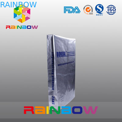 25kgs κατώτατο gusset σακούλα φύλλων αλουμινίου αργιλίου για την πρωτεϊνική συσκευασία σκονών