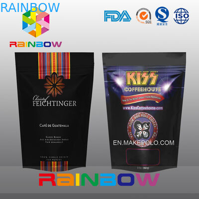 Μαύρη στάση φύλλων αλουμινίου επάνω στις τσάντες τσαγιού που συσκευάζουν με Ziplock για τη συσκευασία καφέ/τροφίμων μεταλλινών