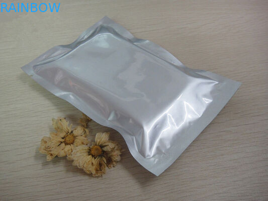 Αεροστεγής στάση επάνω στη σακούλα φύλλων αλουμινίου που συσκευάζει την κάθετη ασημένια τσάντα φύλλων αλουμινίου αργιλίου με Ziplock και τους σωλήνες