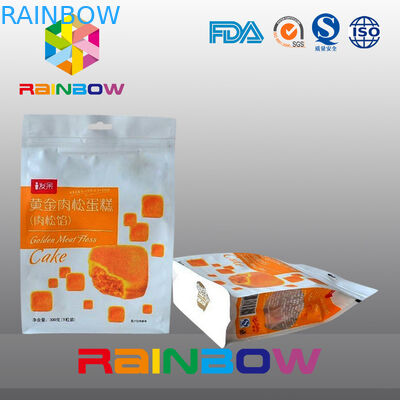 Η συνήθεια τύπωσε την οκτώ σφραγισμένη πλευρά συσκευασία τσαντών πρόχειρων φαγητών με το φερμουάρ και το παράθυρο