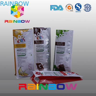 Η συνήθεια τύπωσε τις πλαστικές τσάντες επίπεδων κατώτατων σημείων, κατώτατη τσάντα φραγμών σφραγίδων τετραγώνων με το σαφές παράθυρο